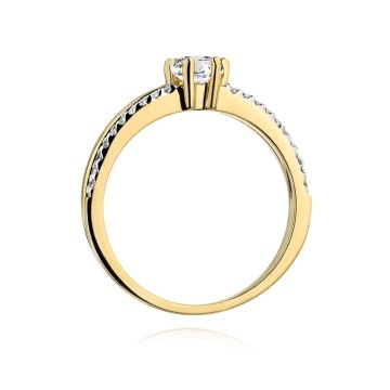 Inel Aur 14K cu Diamante Naturale 0.40 ct - Img 3