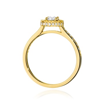 Inel Aur 14K cu Diamante Naturale 0.87 ct - Img 3