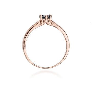 Inel Aur 14K cu Diamante Naturale Albe si Negre 0.51 ct - Img 7