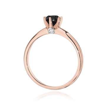 Inel Aur 14K cu Diamante Naturale Albe si Negre 0.54 ct - Img 10