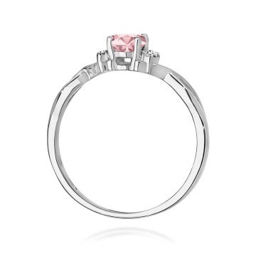Inel Aur 14K cu Diamante Roz de Laborator 0.55 ct - Img 11