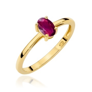 Inel Aur 14K cu Rhodolite 0.50 ct