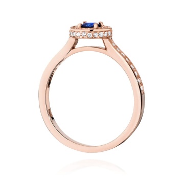 Inel Aur 14K cu Safir 0.30 ct si Diamante Naturale 0.34 ct - Img 11
