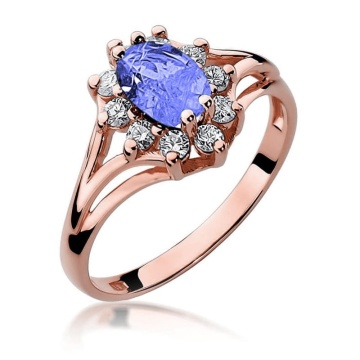 Inel Aur 14K cu Tanzanit 0.70 ct si Diamante Naturale 0.30 ct - Img 8