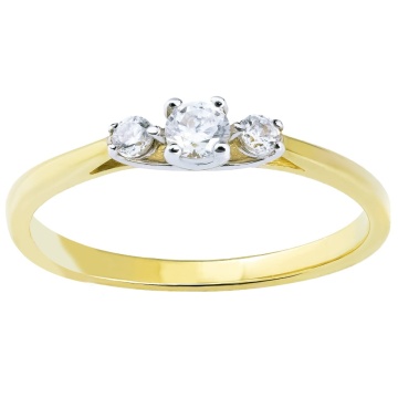 Inel Aur 8K cu Zirconii - Design Elegant - Img 5
