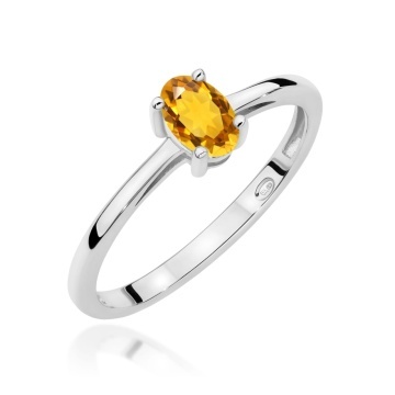 Inel Aur 9K cu Citrin 0.60 ct - Img 5