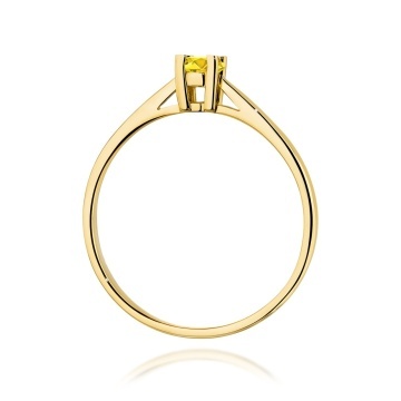Inel Aur 9K cu Diamant de Laborator 0.15 ct - Img 3
