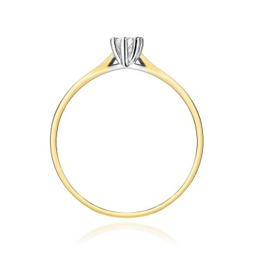 Inel Aur 9K cu Diamant de Laborator 0.20 ct - Img 3