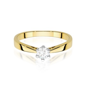 Inel Aur 9K cu Diamant de Laborator 0.30 ct - Img 2