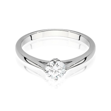 Inel Aur 9K cu Diamant de Laborator 0.40 ct - Img 5
