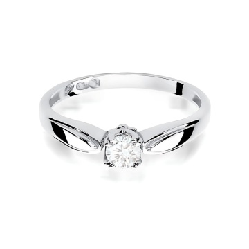 Inel Aur 9K cu Diamant Natural 0.24 ct - Img 5