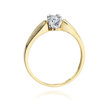Inel Aur 9K cu Diamant Natural 0.24 ct - Img 8
