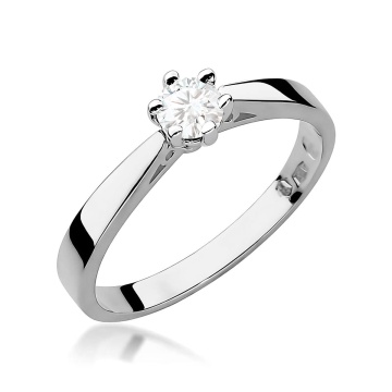 Inel Aur 9K cu Diamant Natural 0.25 ct - Img 4