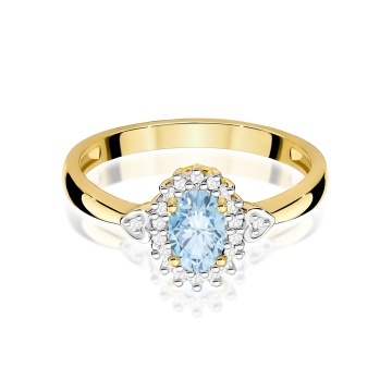 Inel Aur 9K cu Diamante de Laborator 0.60 ct - Img 2