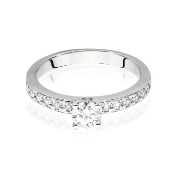 Inel Aur 9K cu Diamante de Laborator 0.70 ct - Img 5