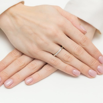 Inel Aur 9K cu Diamante Naturale 0.10 ct - Img 8