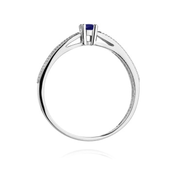 Inel Aur 9K cu Tanzanit 0.15 ct si Diamante Naturale 0.09 ct - Img 7