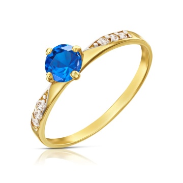 Inel de aur Zircons Only One, piatra safir pr. 333 3.1545f - Img 4