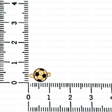 Link din aur 14k - pentru bratara - minge fotbal