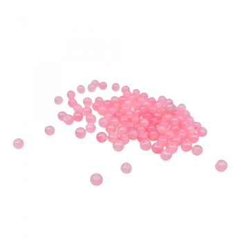 Margele de sticla, rotune, netede 4mm roz ~ aprox 270 buc - Img 2