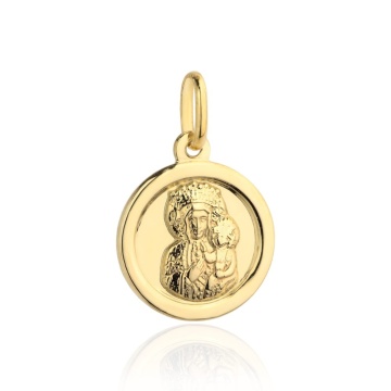 Medalion Aur 14k cu Fecioara Maria si Iisus Hristos - Img 2