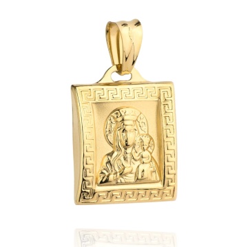 Medalion Elegant Aur 14K Maica Domnului