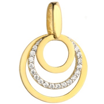 Pandantiv Aur 14k cu Cerculete si Zirconii - Img 3