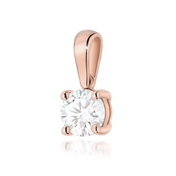 Pandantiv Aur 14K cu Diamant de Laborator 1.00 ct - Img 5