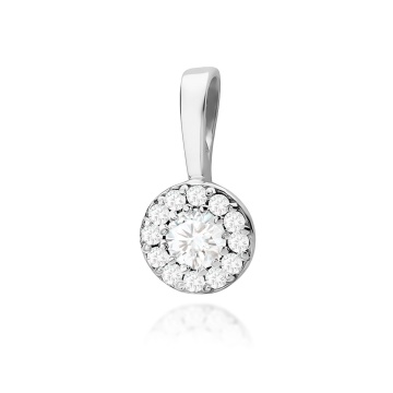 Pandantiv Aur 14K cu Diamante de Laborator 0.22 ct - Img 5