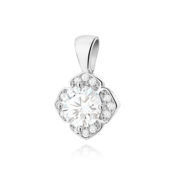 Pandantiv Aur 14K cu Diamante de Laborator 0.56 ct - Img 3
