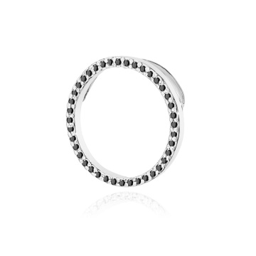 Pandantiv Aur 14K cu Diamante Naturale Negre 0.20 ct - Img 4