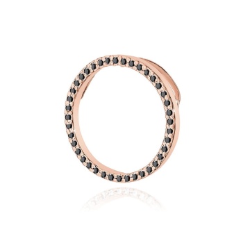 Pandantiv Aur 14K cu Diamante Naturale Negre 0.20 ct - Img 6
