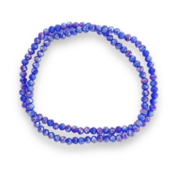 Șirag cristale rondele 4mm, culoare Berry AB, Aprox 130 buc