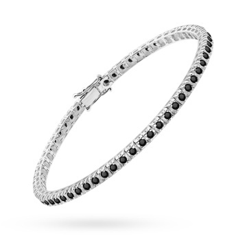 Bratara Aur 14K cu Diamante Naturale Negre 1.77 ct - Img 6