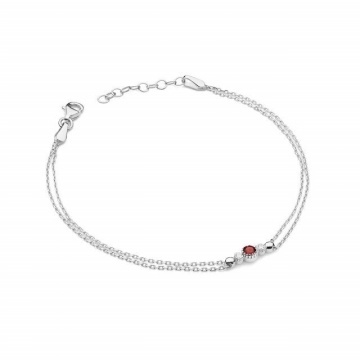 Bratara Aur 14K cu Rubin 0.15 ct si Diamante Naturale 0.03 ct - Img 3