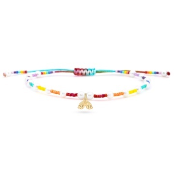 Brățară pentru picior - Summer Rainbow din AUR 14K