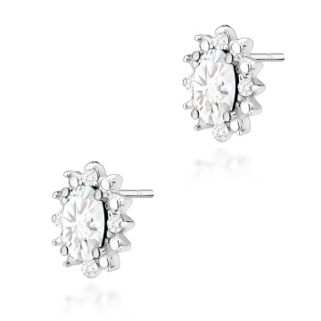 Cercei Aur 14K cu Diamante de Laborator 0.54 ct - Img 5
