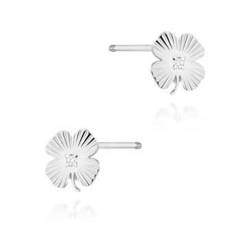 Cercei Aur 14K cu Diamante Naturale 0.01 ct Filet cu Protectie - Img 4