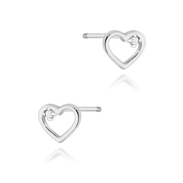 Cercei Aur 14K cu Diamante Naturale 0.01 ct Filet cu Protectie - Img 3