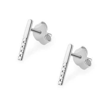 Cercei Aur 14K cu Diamante Naturale 0.05 ct - Img 8