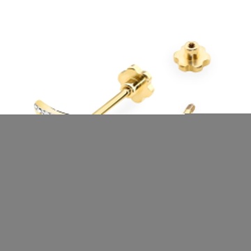 Cercei Aur 14K cu Diamante Naturale 0.06 ct Filet cu Protectie - Img 2