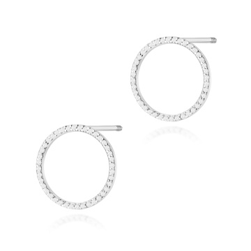 Cercei Aur 14K cu Diamante Naturale 0.40 ct Filet cu Protectie - Img 3