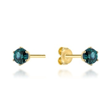 Cercei Aur 14K Cu Topaz London Blue