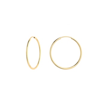 Cercei Creole Aur 14k, 2.5 cm - Img 2