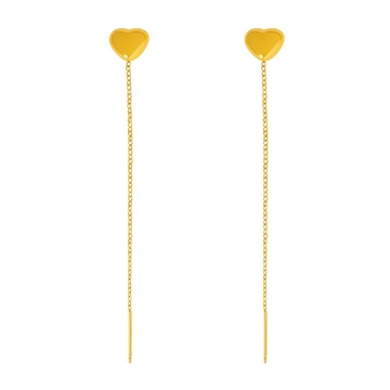Cercei Hearts din Inox placat cu AUR 18K