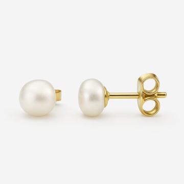 Cercei Medium Pearls din AUR 14K cu Perle de Cultura - Img 2