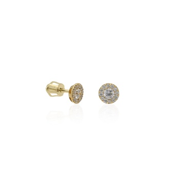 Cercei Sublime din AUR 14K cu Diamante