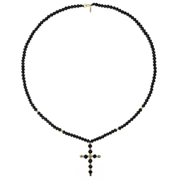 Choker Cross Gold din AUR 14K - Img 2