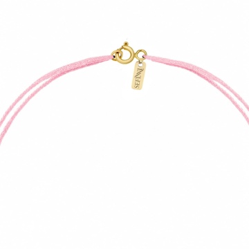 Choker Crystal Baby Pink Cross din AUR 14K - Img 2