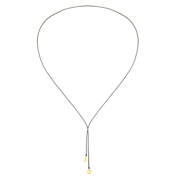 Choker Kiddo cu snur reglabil și elemente din Aur 14K - Img 2